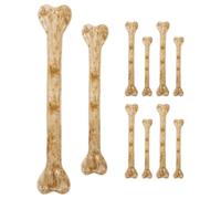 KJHBV D'ossements en Plastique Réalistes et Aspect Artificiel 10 Pièces Facile à Utiliser Trou pour Enfilage, Design Unique pour Décorations Halloween pour Décor