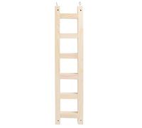 KJHBV Échelle en Bois pour Perroquet et Calopsitte, d'escalade et Balançoire Argenté pour Petits Oiseaux, pour Aire de Jeux et Dressage