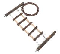 KJHBV Échelle en Bois pour Perroquet Marron, Échelle d'escalade Sécurisée et Fiable pour Cage à Oiseaux, pour Décoration Intérieure et Dressage