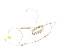 KJHBV Écouteurs Filaires Beige Câble en Cuivre Détachable avec Microphone Omnidirectionnel Design Confortable avec Oreillette, pour Représentants Lors de Présentations sur Scène