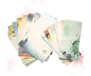 KJHBV Ensemble D'enveloppes à Lettres Chinoises Motifs Imprimés Détaillés 12 Sets en Papier Léger Plusieurs styles pour Invitations et Correspondance Plusieurs styles