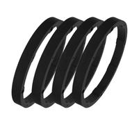 KJHBV Entretoises Annulaires Accessoire Automobile pour Haut-parleurs de Voiture Lot de 4 en PVC Noir 6,5 Pouces Améliorant la Qualité Sonore et Réduisant la
