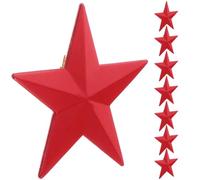 KJHBV Épinglettes Étoiles Rouges Insignes Élégants à Cinq Branches en Aluminium Lot de 10 Accessoires Fiables pour Vestes et Vêtements, pour Usage Personnel et