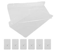 KJHBV Étagères Murales Flottantes Support Multi-Usage Grosse Capacité en Acrylique Transparent Lot de 2 Design Moderne et Gain de Place pour Salle de Bain Cuisine