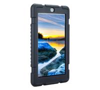 KJHBV Étui Silicone Noir pour Tablette Fire 7 2017, Coque Fine et Légère Protection la Saleté et Supports Surélevés, pour Garçon et Filles