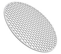 KJHBV Grille à Mailles Ronde en Acier Inoxydable pour Barbecue et Four | Maille Simple, Nettoyage Facile, Laisse Passer la Fumée, pour Légumes Grillés et Pommes de Terre