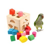 KJHBV Jouet Perroquet Bloc Créatif, Ambiance Noël, Bois, Playground | Lancer et Mordillage, Développement des Compétences, pour Cockatiel et Parakeet, Style Créatif