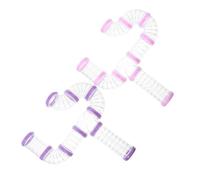 KJHBV Kit de 16 Tubes en Plastique Transparents Accessoires Faciles à Installer Observer pour Hamster Tunnel D'aventure Extérieur pour Cage de Hamster