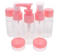 KJHBV Kit de Bouteilles de Voyage Solide en Pp Flacons Rose pour Distribution de Lotion et Rangement, pour Hôtel et Salle de Sport