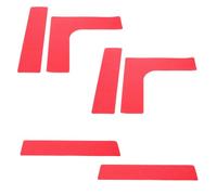 KJHBV Kit de Marquage des Lignes de Terrain Marqueurs de Lignes de Court de Tennis en TPR Rouge, Installation et Retrait Faciles, pour Court de Tennis et Pickleball, Compétitions