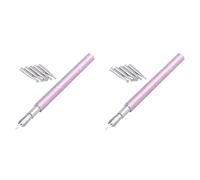 KJHBV Kit de Stylos de Nail Art DIY Réutilisables en Métal Rose Léger, pour Manucure Peinture et Création D'ongles, 2 Sets Polyvalents pour Dessin Précis