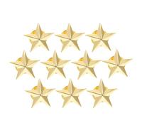KJHBV Lot de 10 Pins Étoile Dorée en Alliage, Facile à Fixer, Pratique à Porter, pour Fêtes Spéciales et Décoration D'accessoires Vacances