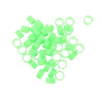KJHBV Lot de 100 Anneaux de Jambe en Plastique Vert pour Pigeons, Bagues D'identification Faciles à Appliquer et Retirer, pour Gestion Avicole et Élevage