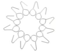 KJHBV Lot de 100 Crochets en Acier Argentés de S pour Fixation Pratique et Stabilisation des Coussins de Siège de Voiture, Accessoires Auto Indispensables