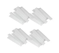 KJHBV Lot de 100 Protège-pinceaux en Filet Plastique Pe Blanc 12 Cm, Housses de Protection Respirantes pour Accessoires Maquillage, Couverts pour Trousse Maquillage et Voyage