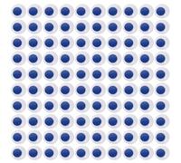 KJHBV Lot de 100 Yeux Autocollants en Plastique Bleu, Yeux Mobiles Self-Adhesive pour Bricolage DIY et Décoration de Noël