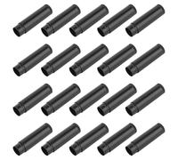 KJHBV Lot de 25 Tubes Lèvres en Plastique Noir de 5g Bouchons, Mécanisme à Roue Poussoir pour Rangement et Distribution Facile de Soin ou Gloss