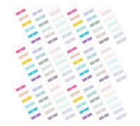 KJHBV Lot de 720 Onglets Adhésifs Inscriptibles en Pet, 30 Feuilles 24 Onglets par Feuille, pour Organiser Études et Séances de Travail Efficacement