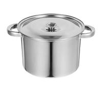 KJHBV Marmite Feux en Acier Inoxydable 2,5l Couvercle Robuste, Casserole à Soupe Épaissie Cuisson Uniforme et Ustensiles Cuisine Polyvalents