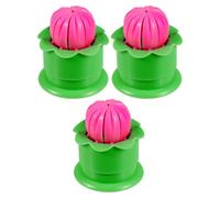KJHBV Moule à Baozi 3pcs en Pp Forme Fleur pour Cuisson Professionnelle, Outil Cuisine Solide, pour Préparer des Petits Pains Vapeur Maison