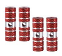KJHBV Pédales Cylindriques en Alliage D'aluminium Robustes pour Vélo VTT, Faciles à Installer, Lot de 2 Paires Adaptées aux Essieux 9,5mm et 10mm, Accessoire pour Amateurs de Vélo