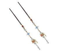 KJHBV Pendentif Charme Voyage Paisible 2pcs Style Ethnique Traditionnel Amulette Voiture et à Prières Tibétain en Alliage et Résine