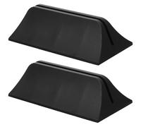 KJHBV Pinces de Séparation de Bureau Clips pour Panneau D'intimité Lot de 2 en Plastique Noir Fixation Stable, Réduit Distractions, pour Espace de Travail Minimaliste