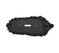 KJHBV Plaque de Recouvrement D'interrupteur Gothique Noir, Baroque, un Trou