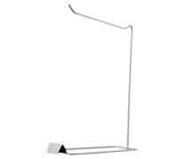 KJHBV Présentoir Ongles en Métal Blanc Base Élargie et Épaissie, Design Stable et Moderne pour Salons Professionnels et Expositions, Support à Plusieurs Couches Verticales Ajustable