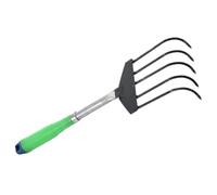 KJHBV Râteau à Main en Acier Inoxydable à 5 Dents pour Plage, Outil pour Creuser Palourdes et Huîtres, Pêche à Domicile Couleur Aléatoire