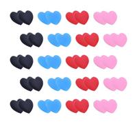 KJHBV Retenue de Lunettes Antidérapante en Silicone, 20 Paires, Forme Cœur