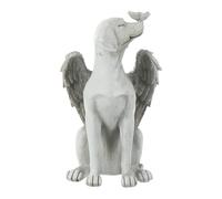 KJHBV Stèle Funéraire Commémorative Statue Ange Chien Ailes Réaliste en Résine pour Chien Souvenir Animal de Compagnie pour Décoration Jardin et Maison