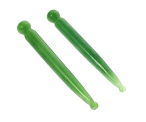 KJHBV Stylo de Massage D'acupuncture et Traite Points de Déclenchement 2pcs en Résine Verte Soulage Gonflements pour Massage des Articulations Cou