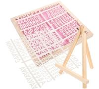 KJHBV Tableau à Lettres en Feutrine avec Cadre en Bois Rose, Support Chevalet en Bois, Double Face, pour Affichage de Message Personnalisé Lors de Shower ou Anniversaire