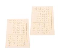 KJHBV Tableau D'entraînement au Braille en Bois 2pcs Points Surélevés Outil Pédagogique pour Étudiants Efficacité Accrue Apprentissage en École