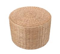 KJHBV Tabouret Tressé pour Garçon Fille Léger et Multifonction Siège Jardin pour Changer Chaussures Pouf Extérieur Pratique et Unique Paille Naturelle