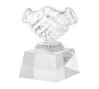 KJHBV Trophée en Verre Façonné à Main, Décoration Transparente Délicate | Style Simple, Forme Vive et Décorative, pour Activités de Campus et Fêtes