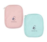 KJHBV Trousse de Premiers Secours Équipée et Adhésifs 2pcs en Tissu Oxford Portable Fermeture Éclair pour Paquet à Main et Usage Domestique