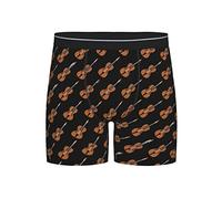 KJHBVND Boxer pour homme Motif violon, Noir , L