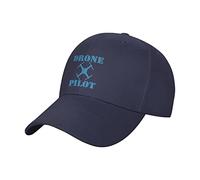 KJHBVND Casquette de baseball classique à profil bas pour hommes et femmes - Casquette de baseball pilote de drone - Casquette réglable, bleu marine, taille unique