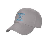 KJHBVND Casquette de baseball classique à profil bas pour hommes et femmes - Casquette de baseball pilote de drone - Casquette réglable, gris, taille unique