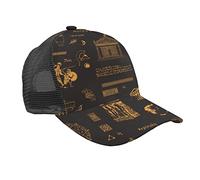 KJHBVND Casquette de baseball pour homme et femme, en maille noire, motif guerrier de la Grèce antique noire réglable pour papa, camionneur, casquette snapback, Noir , taille unique