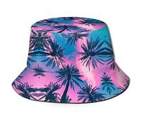 KJHBVND Chapeau bob tropical Hawaii pour le soleil, la plage, le camping, la pêche, Floral hawaïen - 01, taille unique