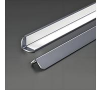 KJHFD 1PCS L Moulage des Transition Sol, Auto-adhésif en Aluminium Tile Borgure Bordure, pour Une Utilisation sur seuils Les séparateurs Plancher Bandes Bord de Tapis (Gris, 3 cm)