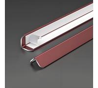 KJHFD 1PCS L Moulage des Transition Sol, Auto-adhésif en Aluminium Tile Borgure Bordure, pour Une Utilisation sur seuils Les séparateurs Plancher Bandes Bord de Tapis (Rouge, 4 cm)