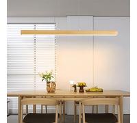KJHFD 3000-6000K Strip Log LED Exquis Home Chandelier Dimmable Pendant Light Minimaliste Nordic Suspension Éclairage créatif pour conférence