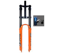 KJHFD Avant contrôle d'épaule 29 Pouces, Fourche à Suspension pour vélo Montagne, Pression d'air réglable pièces de Rechange, Course 9mm