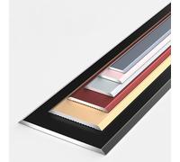 KJHFD Barre Transition à Couture Plate, m d'auto-adhésif étage Sol recouvrement, Garniture de Bord en Aluminium pour Coutures murales Placard Plafond, étanche (Rouge, 15 mm)