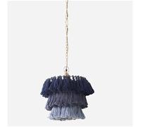 KJHFD Bohemian Style Macrame Coton Corde Shade Chandelier Tricoting à la Main Pendant PRENDANT DE Place Hoter