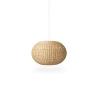 KJHFD Boho Rattan en Osier Round Woven Light Sphère Lampe Suspendue Cage Coastal Chandelier Les Filles pour Enfants Chambre à Coucher de Cuisine Ferme / 49x34cm